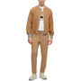 Men's Suede Perforated Bonded Jersey Jacket