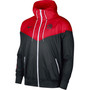 Men's Red Toronto Raptors 75th Anniversary Courtside Windrunner Raglan Hoodie Full-Zip Jacket