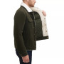 Men's Corduroy Bomber Jacket with Sherpa Collar