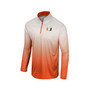 Men's White, Orange Miami Hurricanes Laws of Physics Quarter-Zip Windshirt