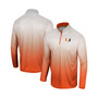Men's White, Orange Miami Hurricanes Laws of Physics Quarter-Zip Windshirt