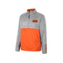 Men's Gray Oklahoma State Cowboys John Half-Zip Jacket