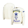 Men's Cream Seattle Mariners Retro Old English Pullover Sweatshirt