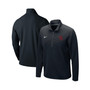 Men's Black Oklahoma Sooners Primary Logo Training Performance Quarter-Zip Jacket