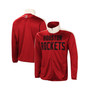 Men's Red, White Houston Rockets Zone Blitz Tricot Full-Zip Track Jacket