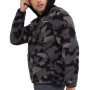 Men's Cozy Standard-Fit Camouflage Plush Fleece Hoodie