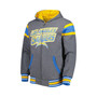Men's Powder Blue, Gray Los Angeles Chargers Extreme Full Back Reversible Hoodie Full-Zip Jacket