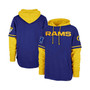 Men's Royal Los Angeles Rams Shortstop Pullover Hoodie