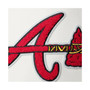 Men's White Atlanta Braves Logo Pullover Hoodie