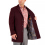 Men's Wool Solid Overcoat