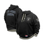 Men's Black Las Vegas Raiders Throwback Pullover Hoodie