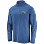 Men's Royal Florida Gators Primary Logo Striated Raglan Quarter-Zip Jacket