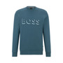 Men's Embossed and Printed Logo Cotton Sweatshirt