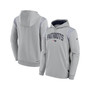 Men's Gray New England Patriots Sideline Athletic Stack Performance Pullover Hoodie