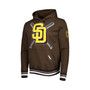 Men's Brown San Diego Padres Mash Up Logo Pullover Hoodie