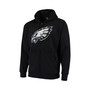 Men's Black Philadelphia Eagles Primary Logo Full-Zip Hoodie