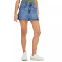 Juniors' Side-Slit A-Line Denim Mini Skirt, Created for Macy's
