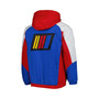 Men's Red, Blue NASCAR The Body Check Half-Snap Pullover Jacket
