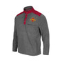 Men's Heathered Charcoal, Cardinal Iowa State Cyclones Huff Snap Pullover