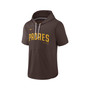 Men's Brown San Diego Padres Springer Short Sleeve Team Pullover Hoodie