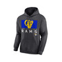 Men's Charcoal Los Angeles Rams Breakneck Blitz Pullover Hoodie