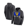 Men's Charcoal Los Angeles Rams Breakneck Blitz Pullover Hoodie