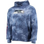 Men's College Navy Seattle Seahawks Stanley Tie-Dye Pullover Hoodie