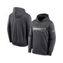 Men's Anthracite Seattle Seahawks Prime Logo Name Split Pullover Hoodie