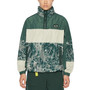 Men's Lightweight Half-Zip Camo Pattern-Blocked Anorak Jacket
