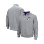 Men's Heathered Gray Northwestern Wildcats Tortugas Team Logo Quarter-Zip Jacket