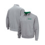 Men's Heathered Gray Oregon Ducks Tortugas Team Logo Quarter-Zip Jacket