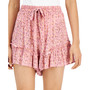 Juniors' Printed Skirty Shorts