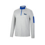 Men's Heathered Gray, Royal Pitt Panthers Country Club Windshirt Quarter-Zip Jacket
