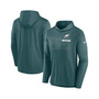 Men's Midnight Green Philadelphia Eagles Performance Team Pullover Hoodie
