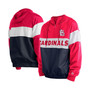 Men's Navy St. Louis Cardinals Raglan Quarter-Zip Hoodie