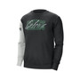 Men's Black, Heather Gray Boston Celtics Courtside Versus Force & Flight Pullover Sweatshirt
