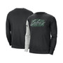 Men's Black, Heather Gray Boston Celtics Courtside Versus Force & Flight Pullover Sweatshirt