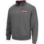 Men's Charcoal Mississippi State Bulldogs Tortugas Logo Quarter-Zip Jacket