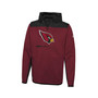 Men's Cardinal Arizona Cardinals Combine Authentic Hard Hitter Pullover Hoodie