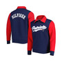 Men's Navy, Red New England Patriots Aiden Quarter-Zip Top