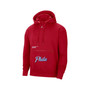 Men's Brand Red Philadelphia 76ers Courtside Statement Edition Pullover Hoodie