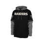 Men's Black Las Vegas Raiders Shortstop Pullover Hoodie