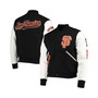 Men's Black, White San Francisco Giants Varsity Logo Full-Zip Jacket