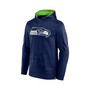 Men's Branded College Navy Seattle Seahawks On The Ball Pullover Hoodie