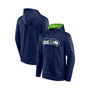 Men's Branded College Navy Seattle Seahawks On The Ball Pullover Hoodie