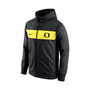 Men's Black Oregon Ducks Logo Performance Full-Zip Hoodie