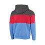 Men's Gray and Red Houston Oilers Extreme Fireballer Throwback Pullover Hoodie