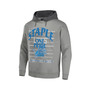Men's NFL X Staple Gray Detroit Lions Oversized Gridiron Vintage-Like Wash Pullover Hoodie