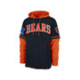 Men's Navy Chicago Bears Shortstop Pullover Hoodie
