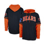 Men's Navy Chicago Bears Shortstop Pullover Hoodie